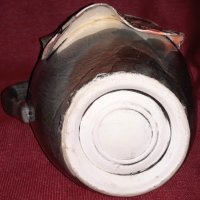 Керамичен комплект: кана, чинийка и два пепелника, снимка 4 - Декорация за дома - 38914421
