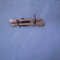 Стара Викторианска позлатена брошка детелина, снимка 5 - Антикварни и старинни предмети - 37629776