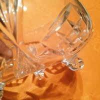 Кристална купа с крачета, снимка 3 - Аксесоари за кухня - 31543794