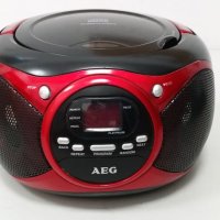 CD player с радио AEG SR 4351-червен, снимка 1 - MP3 и MP4 плеъри - 29646933