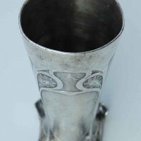 Старинна чаша от сребро с орнаменти - дъбови листа, снимка 6 - Антикварни и старинни предмети - 37210066