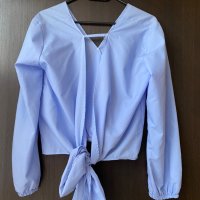 Елегантна блуза в актуален син цвят, снимка 3 - Ризи - 35447971
