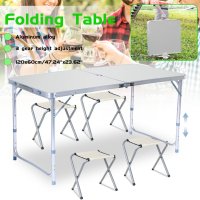Сгъваема къмпинг маса с 4ри стола, снимка 4 - Къмпинг мебели - 42214153