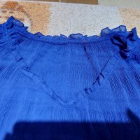 Синя блуза , снимка 3 - Блузи с дълъг ръкав и пуловери - 39976187