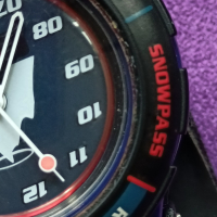 Рядък Оригинал Швейцарски Часовник Swatch Snowpass 1998 200м Swiss Made, снимка 9 - Мъжки - 44667363