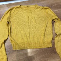  Жълта блуза , снимка 2 - Блузи с дълъг ръкав и пуловери - 38799534
