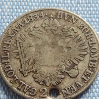 Сребърна монета 20 кройцера 1834г. Франц първи Будапеща Австрийска империя  13716, снимка 9 - Нумизматика и бонистика - 42888301