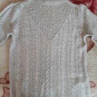 Дамски сив пуловер, марка "WHITE HOUSE BLACK MARKET" - S/M , снимка 3 - Блузи с дълъг ръкав и пуловери - 37756640