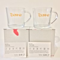 Стъклени чаши Траяна, снимка 2 - Чаши - 38819669