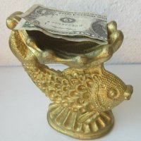 Златна рибка метал фигура пластика поставка, риба , снимка 4 - Статуетки - 31174930
