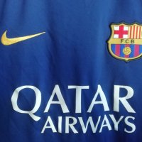 FC Barcelona Nike оригинална тренировъчна тениска фланелка Барселона 2015/2016 размер М , снимка 3 - Тениски - 42665948