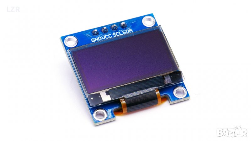 0.96 inch SSD1306 IIC Дисплей модул - Бял и Син, снимка 1