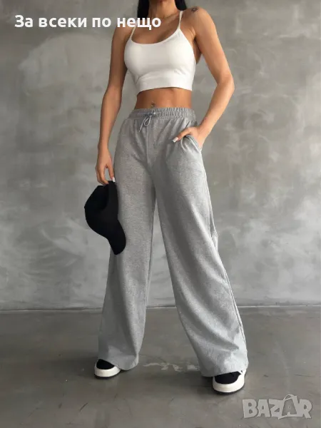 Дамско сиво спортно долнище Код LFS202, снимка 1