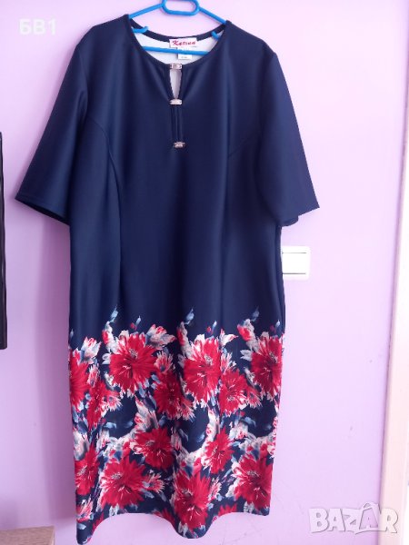 Дамска цветна   рокля НОВА, снимка 1