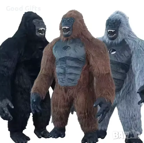 Голяма плюшена Горила, Голям плюшен Кинг Конг 110см, снимка 1