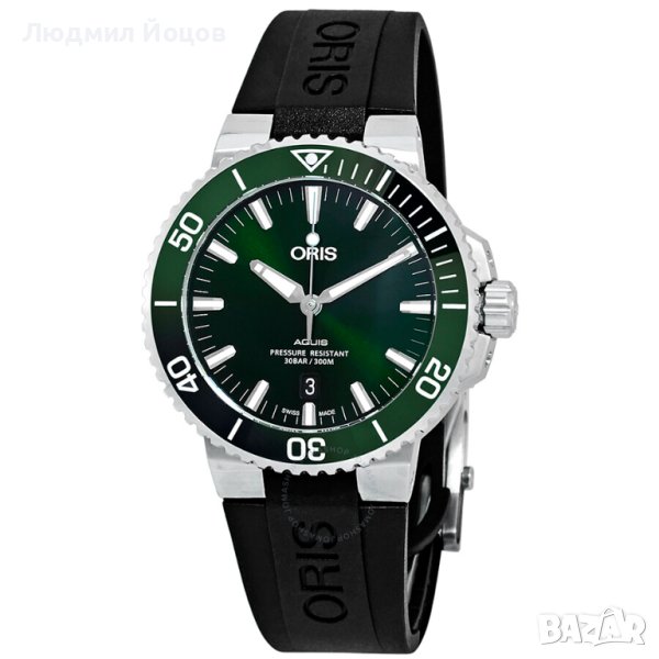Мъжки часовник ORIS Aquis Date Automatic Green НОВ - 3549.99 лв., снимка 1