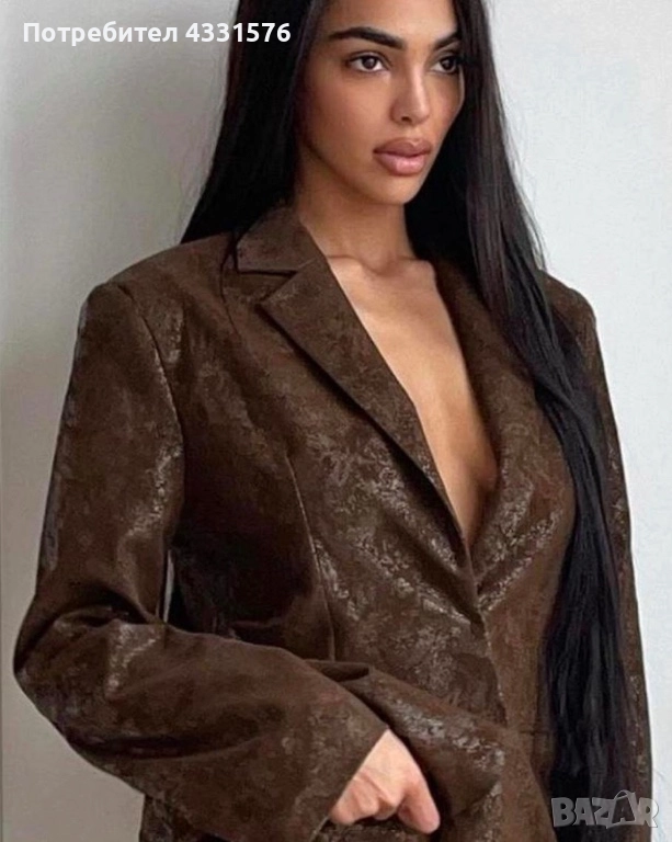 Дамско кафяво сако Jaded London, снимка 1