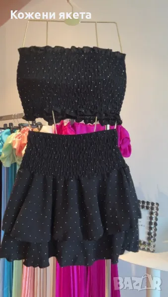 Бюстие и пола с камъчета, снимка 1