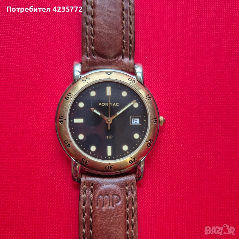Швейцарски кварцов часовник PONTIAK , снимка 1