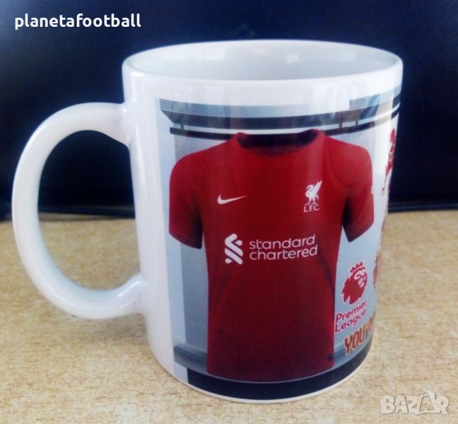 Футболна чаша на LIVERPOOL с Ваше Име и Номер!Фен чаша на Ливърпул!2026!Футболни подаръци!, снимка 1
