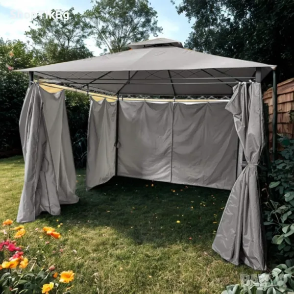 Шатра MUHLER – Просторна, стабилна и стилна защита за вашето открито пространство, снимка 1