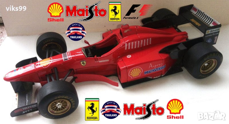 Ferrari F310 1996 М. Schumacher 1:20 Maisto Thailand , снимка 1
