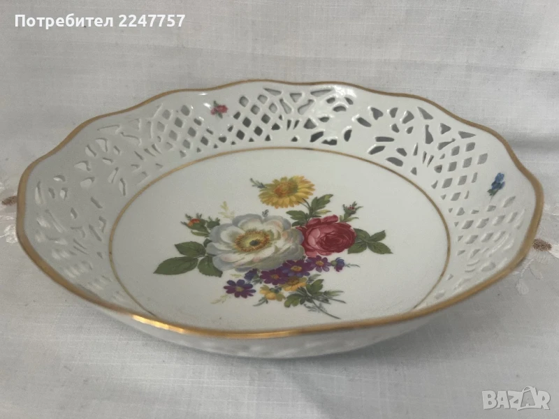 Фруктиера порцелан, снимка 1