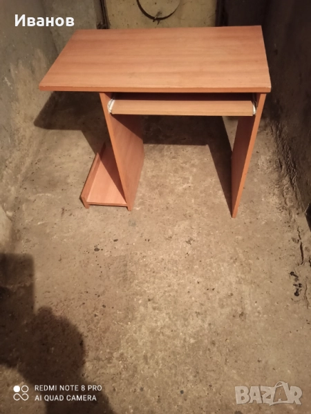 Компютърно бюро с плъзгащ плот, снимка 1