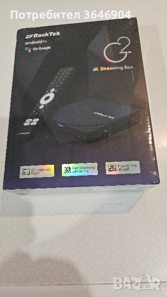 Тв бокс RockTek G2 androidtv, снимка 1