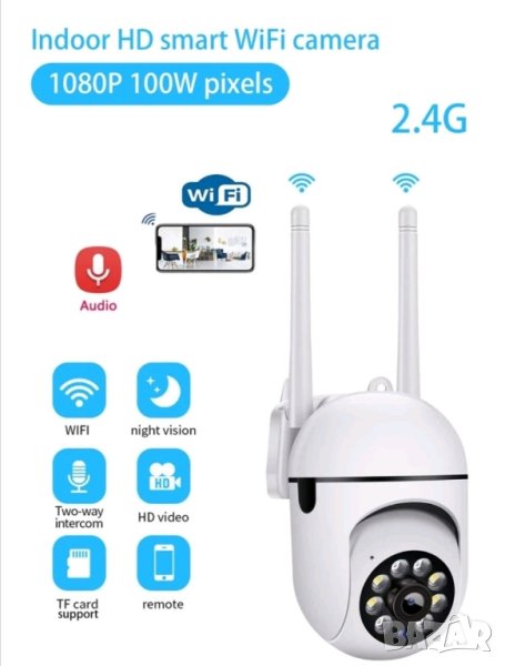 Камера за наблюдение с Wi fi + 32GB SD карта, снимка 1