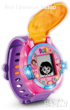 Нов Интерактивен часовник VTech Dora — учи час, игри и забавление за деца, снимка 1