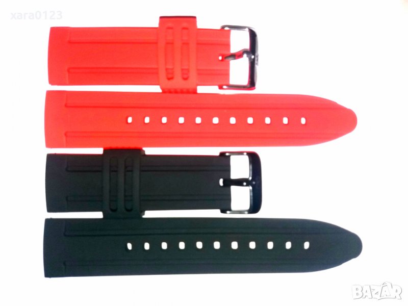 Силиконови каишки 24мм Q&Q, снимка 1