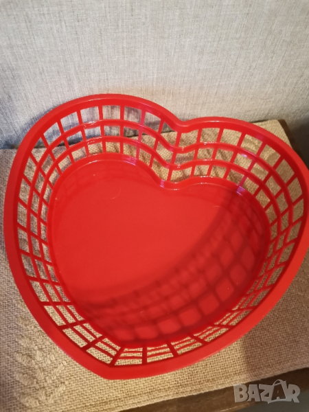 Пластмасов панер - сърце, снимка 1