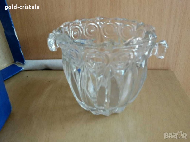 Стара  кристална купа ледарка, снимка 1