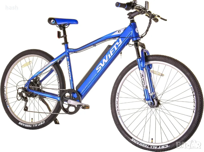 Планински велосипед електрически Swifty с полувградена батерия в рамката, 27.5", 36 волта, 7 скорост, снимка 1