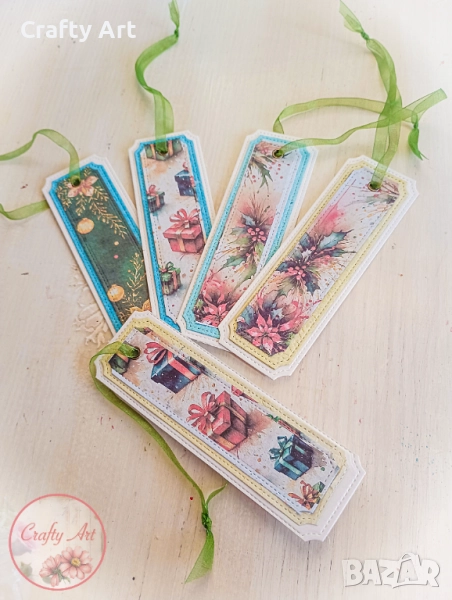 Книгоразделители от рециклирана ръчно правена хартия , снимка 1