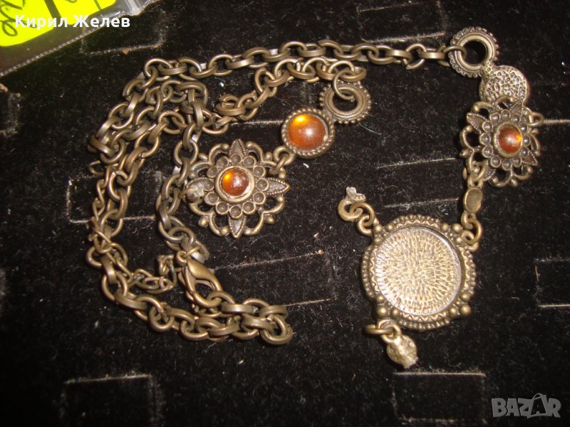 БРОНЗОВА СТАРА ОГЪРЛИЦА с ТОПЕН КЕХЛИБАР 4975, снимка 1