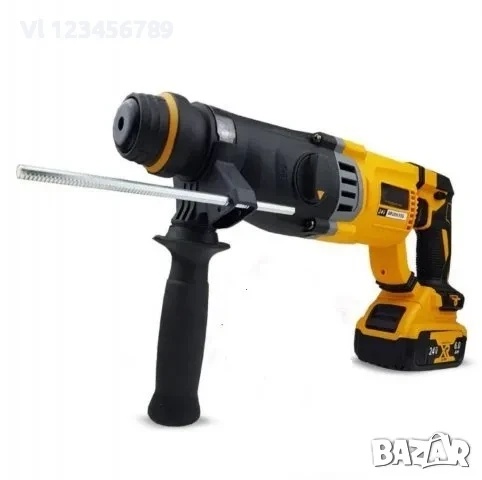 Акумулаторен перфоратор 24V 6 Ah, 2 батерии (KraftWorld), снимка 1