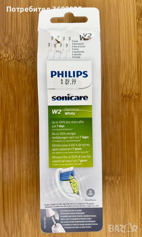 Резервни глави Philips Sonicare - Optimal White - 6 бр., снимка 1