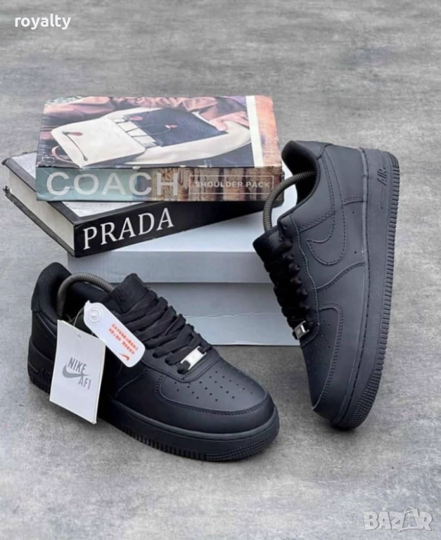 Nike Air Force Черни Мъжки Маратонки , снимка 1