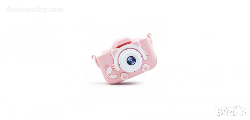 Детски фотоапарат с калъфче, фото с кейс Automat, розов, снимка 1