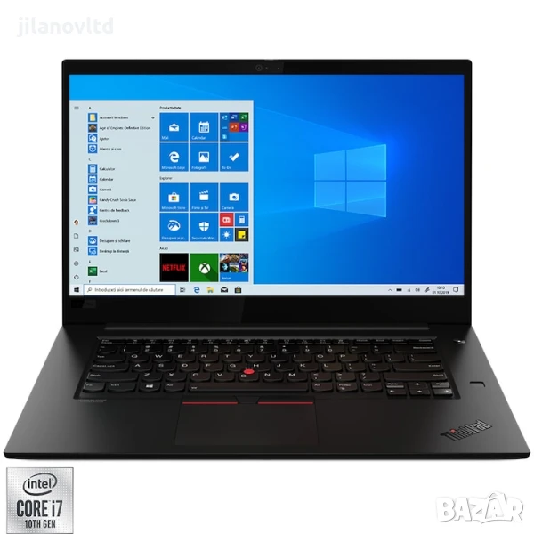 Лаптоп Lenovo X1 Extreme G2 i7-9750H 32GB 512GB GTX1650 4K OLED TOUCH, снимка 1
