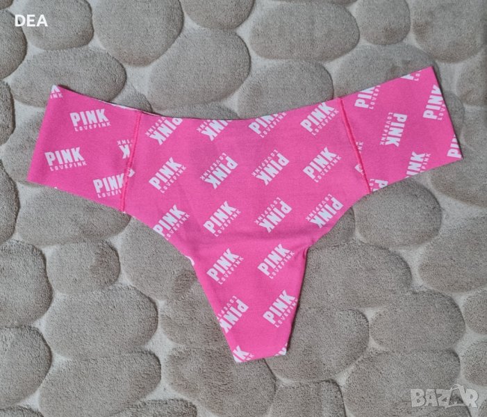 Безшевни прашки розови с печати Victoria’s Secret-PINK S-20лв., снимка 1