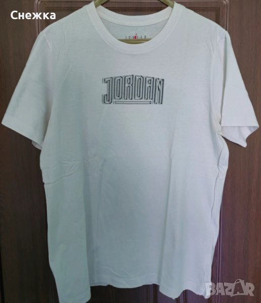 Мъжка тениска Jordan бяла, снимка 1