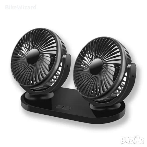 Двоен вентилатор 12-24v три скорости НОВ, снимка 1
