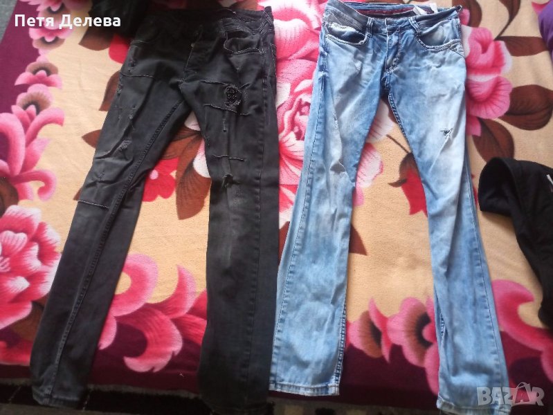 Продавам две кожени якета, два чифта дънки и официална риза, снимка 1