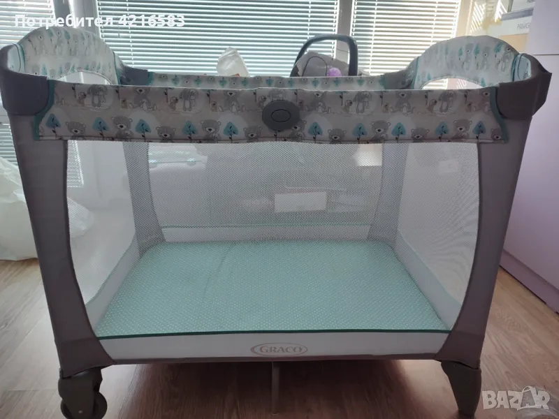 Бебешка кошара Graco CLASSIC ELECTRA - BUDDY BEAR, снимка 1