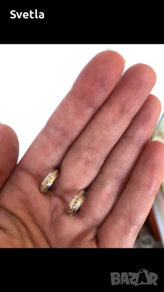 Нови златни обеци 1.40 гр., снимка 1