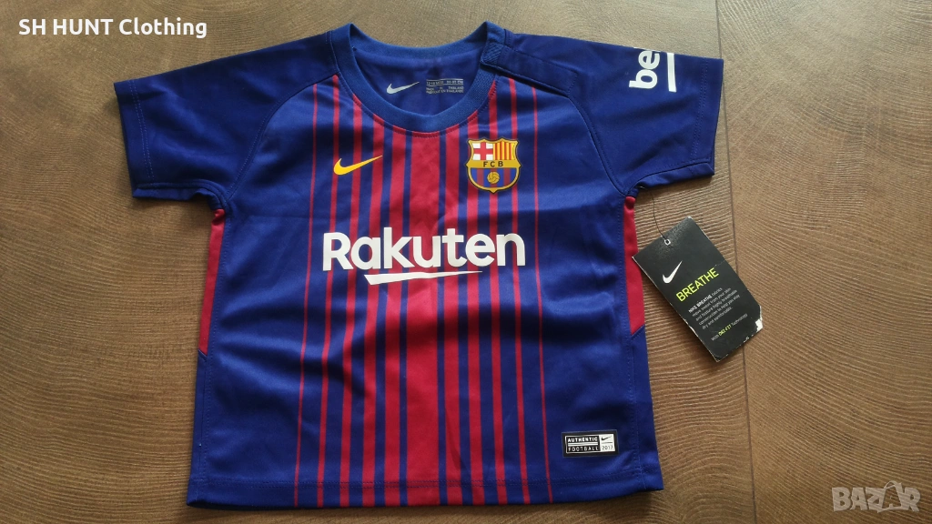 NIKE FC BARCELONA Baby Football T-Shirt Размер 12-18 месеца бебешка тениска Барселона 35-60, снимка 1