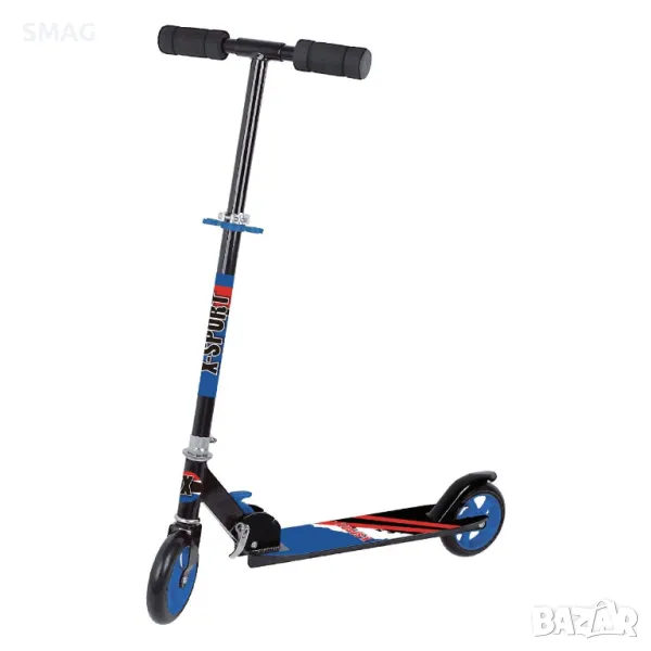 Алуминиевa тротинетка в син и червен цвят S_1233249, снимка 1